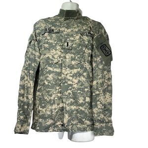 Vintage Army Nato 8090/9404 Medium Long Military Zip Down Camo Patches Jacket